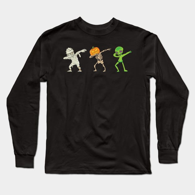 Dabbing alien Long Sleeve T-Shirt by MZeeDesigns